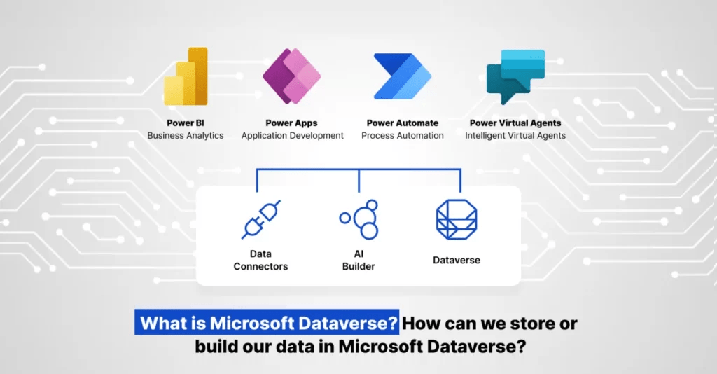 What is Microsoft Dataverse? How can we store or build our data in Microsoft Dataverse?